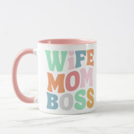 Caneca Groovy Retro Chefe Lady Mãe Mug