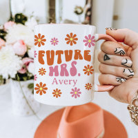 Groovy Retro Daisy Future Sra. Noivado Gift