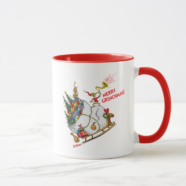 Caneca Grpolegadas clássico | Grinchmas Felizes! (Direita)