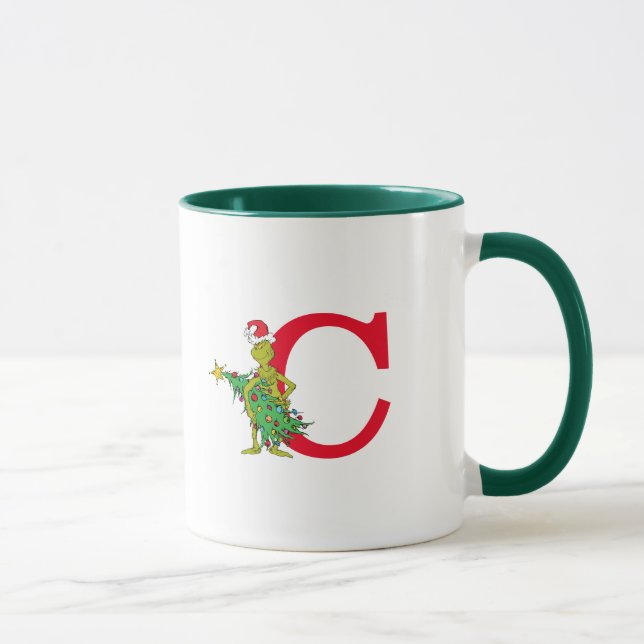 Caneca Grpolegadas clássico | Monograma malhado C (Direita)