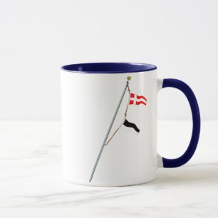 Caneca Grua da bandeira de sinal náutico do número 46
