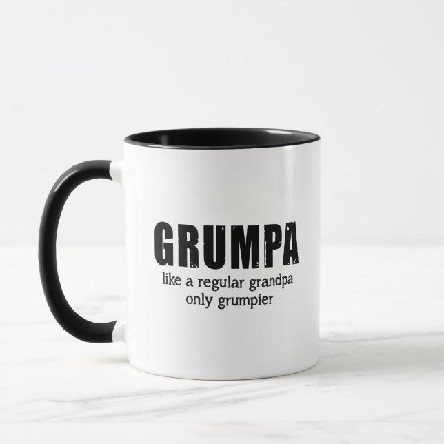 Caneca Grumpa Como Um Avô Normal Só Um Grumpier (Esquerda)