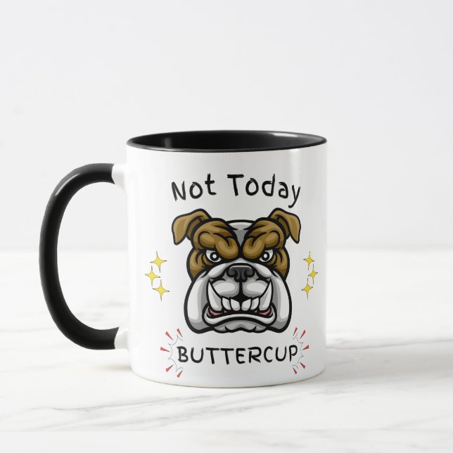 Caneca Grumpy Bulldog Cup, Dog Lover Gift Idea, Pet Humor (Esquerda)