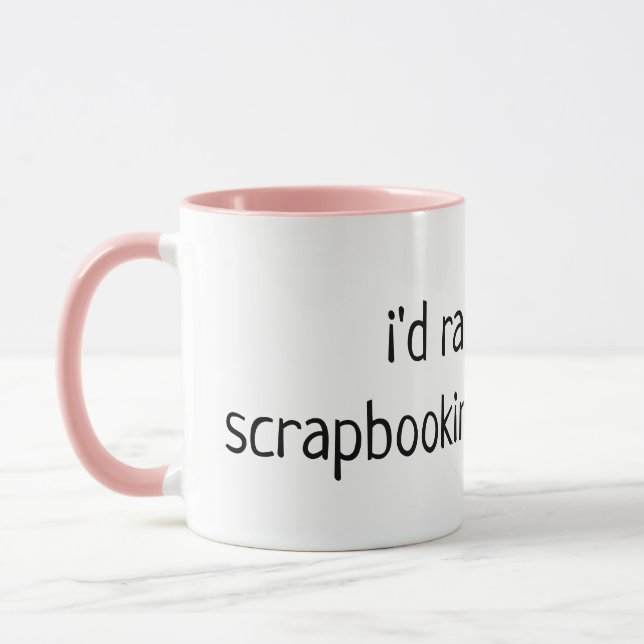 Caneca GRUPO da CADEIRA que scrapbooking com cassie (Esquerda)
