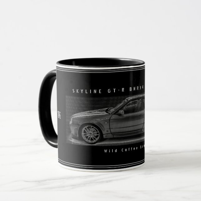 CANECA GT-R BNR34 (Frente Esquerda)