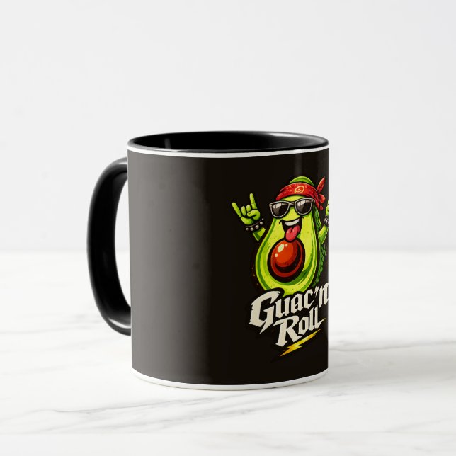Caneca Guac 'n Roll - Guac Pack - Amantes da Comida (Frente Esquerda)