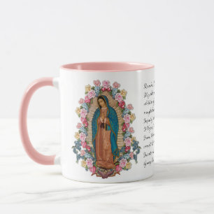 Caneca Guadalupe Virgin Madre Mary Memória Oração