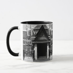 Caneca Guarda Demônio Vintage Tailândia Bangkok Wat Phra 