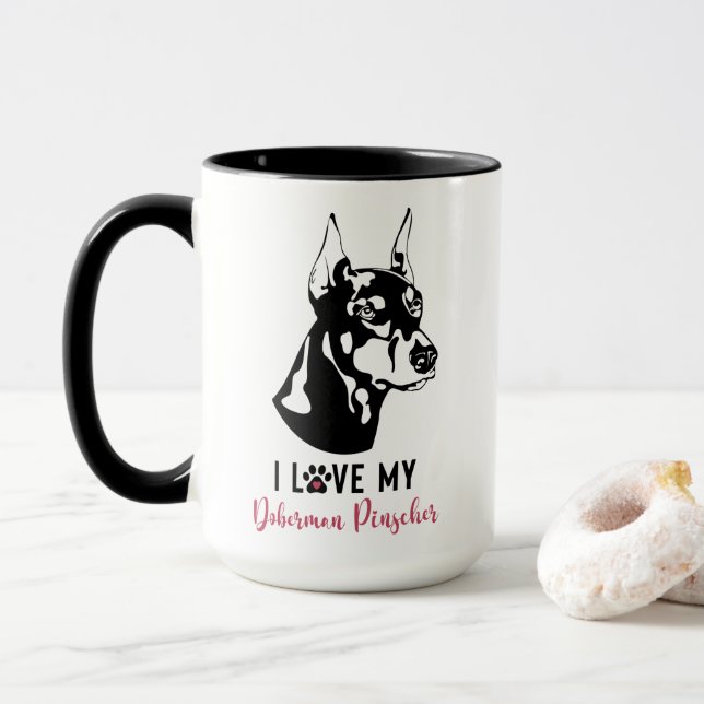 Caneca Guarde ou design sua própria caneca:-) (Com Donut)