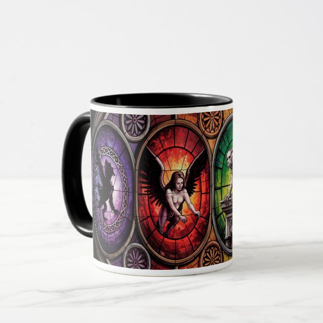 Caneca Guardiões Mitológicos do Portão (Frente Esquerda)