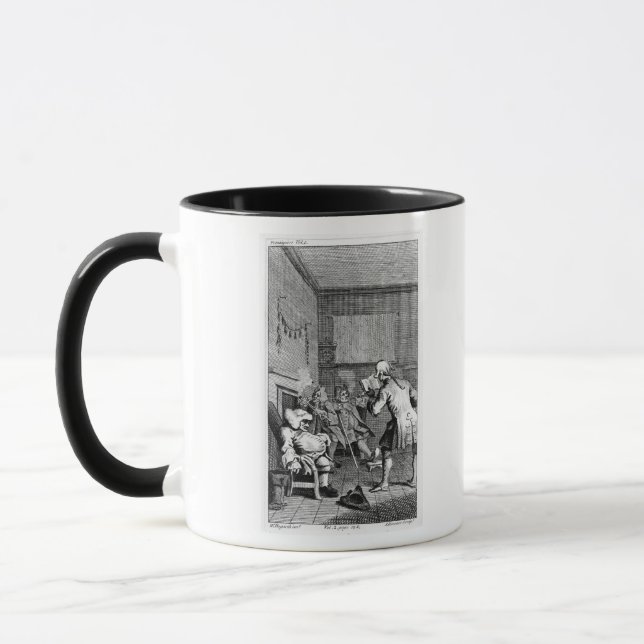 Caneca Guarnição corporal que lê um sermão (Esquerda)
