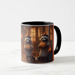 Caneca Guaxinins de Contos de Fadas em Fantasias de Hallo