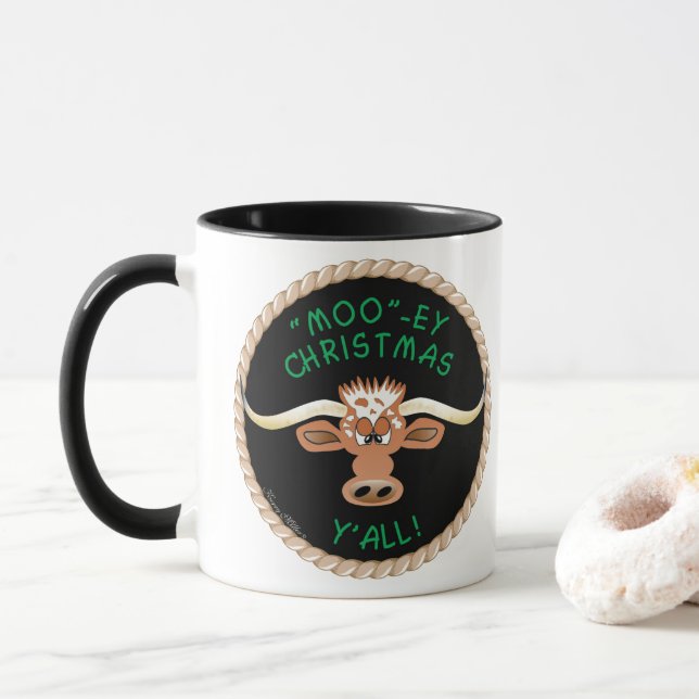 CANECA GUERRA ESPERANDO UM "MOO", QUEREM O NATAL! (Com Donut)
