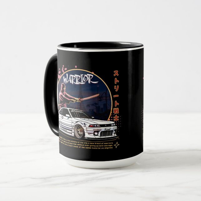 Caneca Guerreiro de Rua Samurai - Motorista Skyline (Frente Esquerda)