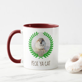 Caneca Guerreiro Sparrow - Peck Ya Cat engraçado personal