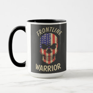 Caneca Guerreiro Urbano América Caveira Frontline Warrior