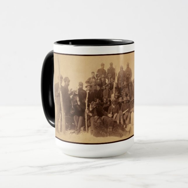 Caneca Guerreiros de Buffalo: Cavalaria Negra Americana L (Frente Esquerda)
