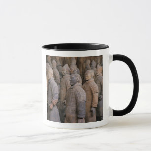 Caneca guerreiros de terracota no túmulo do imperador Qin