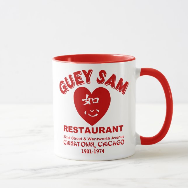 Caneca Guey Sam Restaurant, Chinatown, Chicago, IL (Direita)