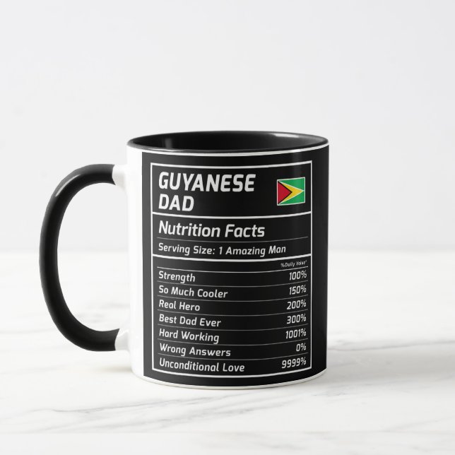 Caneca Guiana Pai Fatos Orgulhosos (Esquerda)