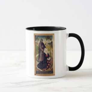 Caneca Guillemette de Montagu com santo Guilherme