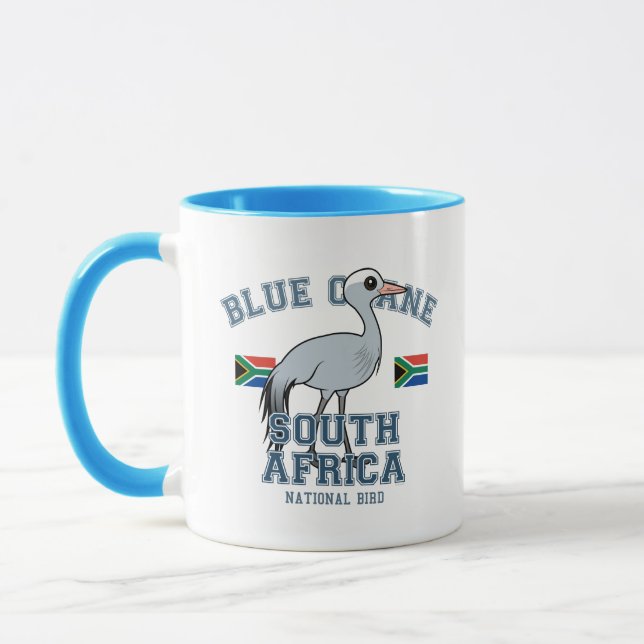 Caneca Guindaste azul de África do Sul (Esquerda)