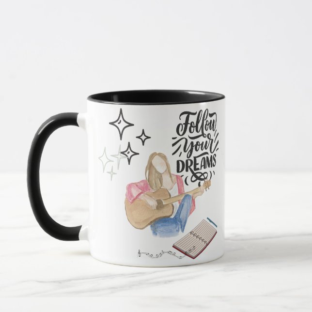 Caneca Guitar girl vibe (Esquerda)