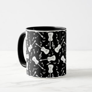 Caneca Guitar Lines Music Notes Mug