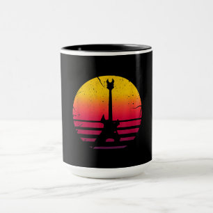 Caneca Guitar Sunset Electric Rock Lover