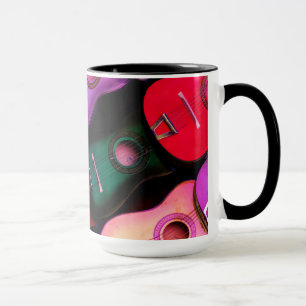 Caneca Guitarra coloridas