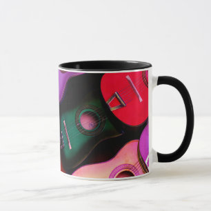 Caneca Guitarra coloridas