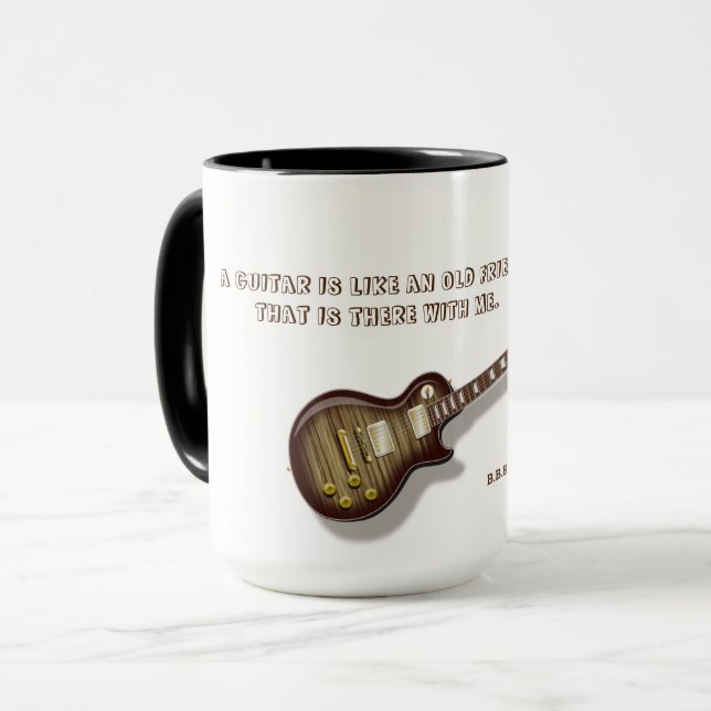 Caneca Guitarra Mug (Frente Esquerda)
