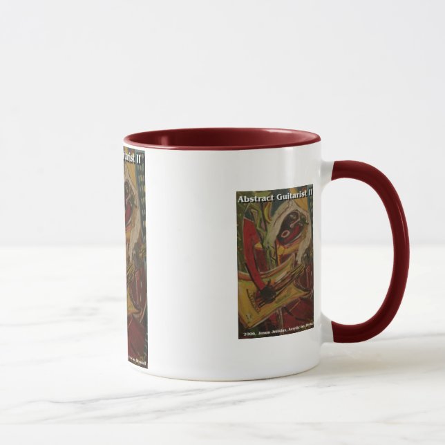 Caneca guitarrista abstrato II (Direita)