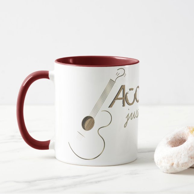 Caneca Guitarrista acústico (Com Donut)