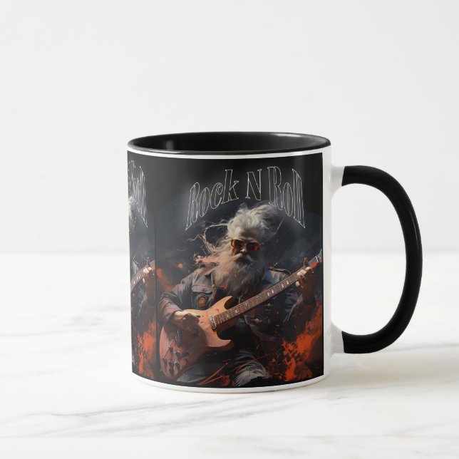 Caneca Guitarrista Legal de Rock N Roll (Direita)