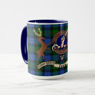 Caneca Gunn Clan Crachá E Envolve Tartan Mug
