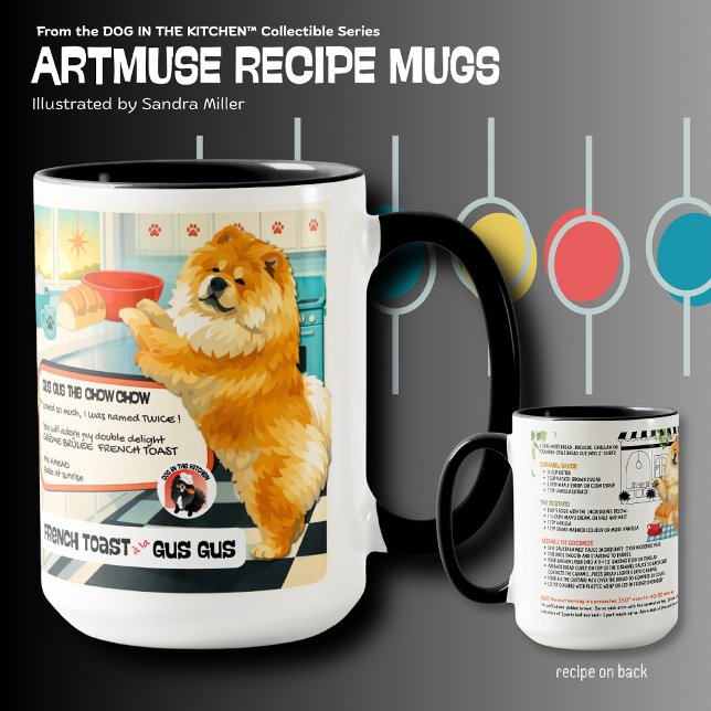 Caneca GUS GUSI Chow Art Muse Recipe  (Criador carregado)