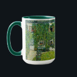 Caneca Gustav Klimt - A Casa de Guardaboschi<br><div class="desc">Casa de Guardaboschi / Casa de Weissenbach do Lago Attersee - Gustav Klimt,  Petróleo na Canvas,  1912</div>
