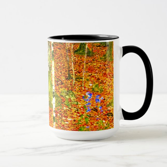 Caneca Gustav Klimt Birch Trees (Direita)