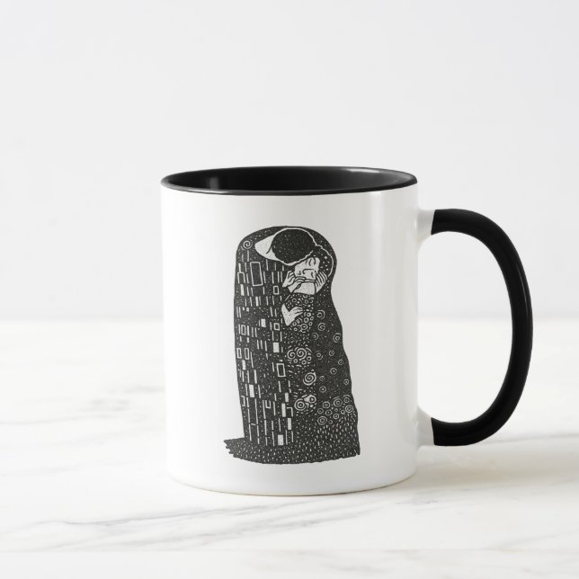 Caneca Gustav Klimt é o Beijo (Direita)