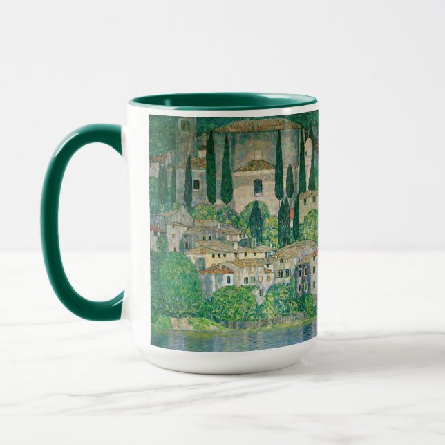 Caneca Gustav Klimt - Igreja em Cassone (Esquerda)