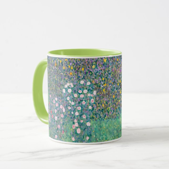 Caneca Gustav Klimt - Rosebushes debaixo das Árvores (Frente Esquerda)
