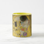 Caneca Gustav Klimt - The Biss<br><div class="desc">Kuss Beijo/Der - Gustav Klimt em 1907-1908</div>