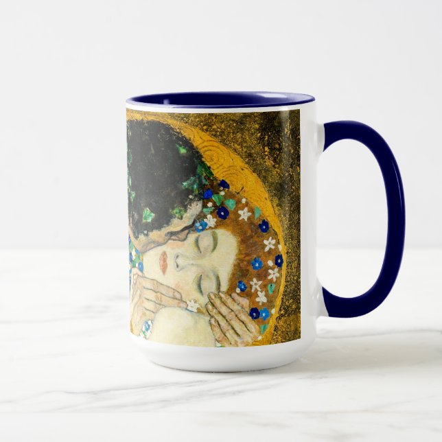 Caneca Gustav Klimt - The Kiss / Valentine's Day Art (Direita)