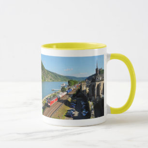 Caneca Güterzug em Oberwesel