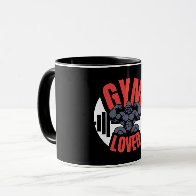 Caneca Gym Lover Gorilla (Frente Esquerda)
