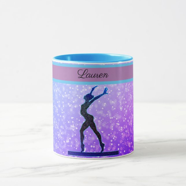 Caneca Gymnastics Beam Blue e Purple (Centro)