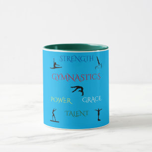 CANECA GYMNASTICS BLUE/GREEN DOIS TOM.