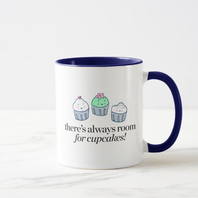 Caneca Há sempre uma sala para cupcakes (Direita)