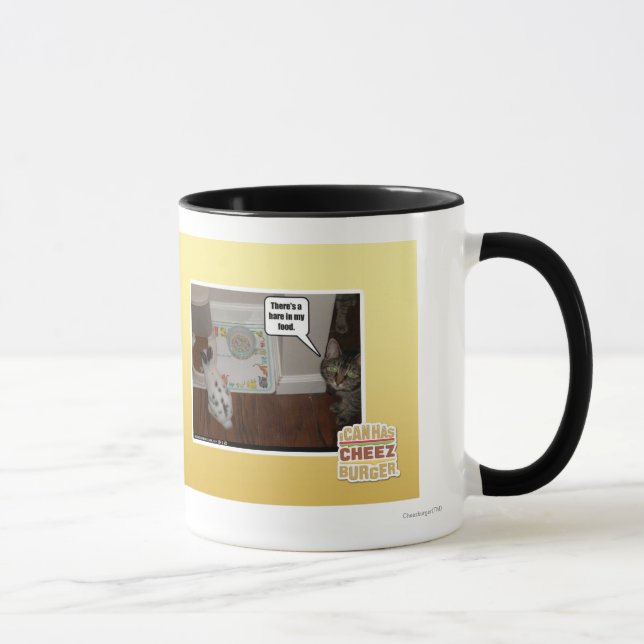 Caneca Há uma lebre em meu alimento (Direita)